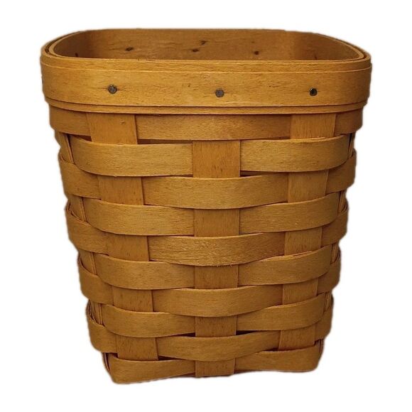 Vintage Longaberger 1999 Small Spoon Holder Handwoven Basket 6" X 5" Excellent - Picture 6 of 8